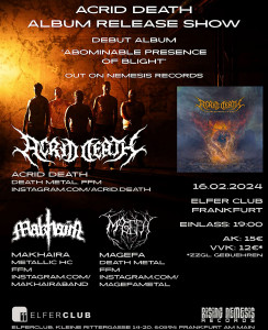 MAGEFA- LIVE Gig in Frankfurt 16.02.24