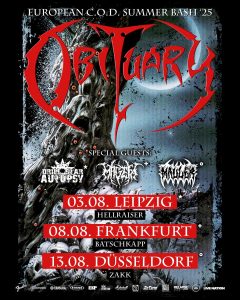 MAGEFA to support OBITUARY in Frankfurt