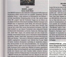 Magefa- Legacy Magazine #162 - Album Review 'Legion'